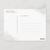 Goud Laat Groen Bewaar de Datum Briefkaart (Achterkant)