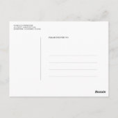 Goud Laat Groen Boho Save the Date Briefkaart (Achterkant)