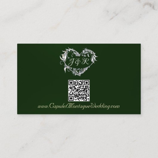 Goud laat Lijst op smaragd achter, QR-code Informatiekaartje (Achterkant)