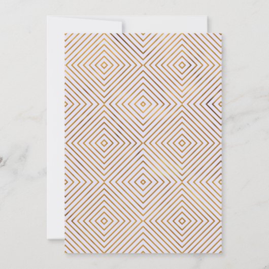 Goud & Lavendel We zijn getrouwd na het huwelijksf Kaart (Achterkant)