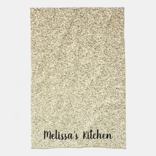 Goud licht zachte glitter sparkles Personaliseert Theedoek (Verticaal)