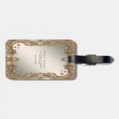 Goud  Lijst Bagagelabel (Achterkant horizontaal)