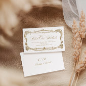 Goud Lijst Classic Script Website Kaart Plaatskaartje