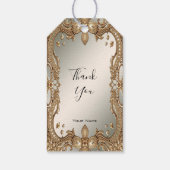 Goud  Lijst Gift Label Cadeaulabel (Achterkant)