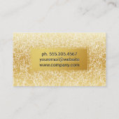 Goud Lijst | Golden Texture Background Visitekaartje (Achterkant)