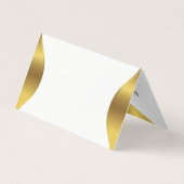 Goud lijst grens wit visitekaartjes (Achterkant)