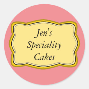 Goud Lijst Label Design