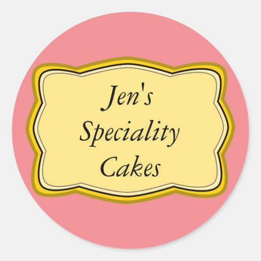 Goud Lijst Label Design (Voorkant)