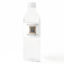Goud Lijst Memorial Water Flacelabel
