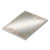 Goud  Lijst Notitieblok (Gedraaid)