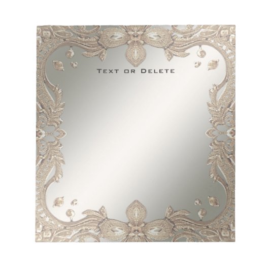 Goud  Lijst Notitieblok (Voorkant)