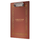 Goud lijst op bruin klembord (Links)