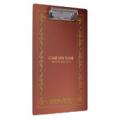 Goud lijst op bruin klembord (Rechts)