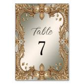 Goud  Lijst Tafelnummer (Achterkant)