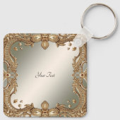 Goud  Lijsten Sleutelhanger (Achterkant)