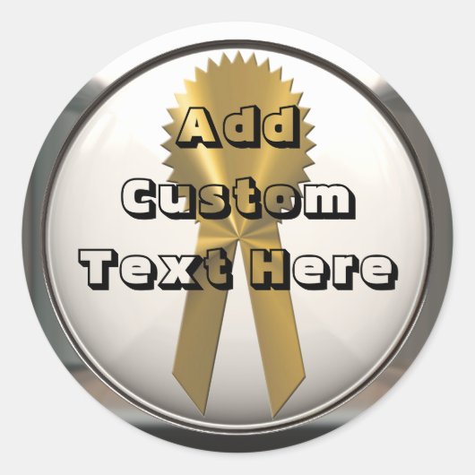 Goud lint met zilverafdichtingen en stickers van L (Voorkant)