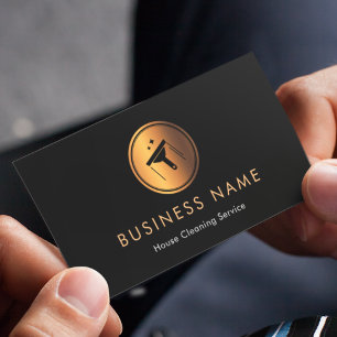 Goud Logo reinigen Visitekaartje