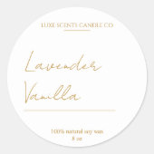Goud & Lux Geurkaars Rond label (Voorkant)