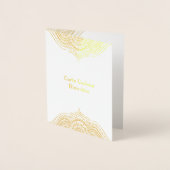 Goud  mandala folie kaarten (Voorkant)