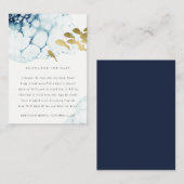 GOUD MARINE ONDERWATER VIS BOEKEN VOOR BABYSHOWER INFORMATIEKAARTJE (Voorkant / Achterkant)