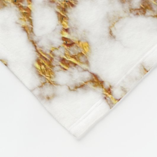Goud marmer Foil Textuur Fleece Deken (Hoek)