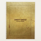 Goud marmer glitter accent planner (Voorkant)