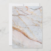 Goud marmer We zijn bezig met gouden hartenkalligr Kaart (Achterkant)