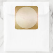 Goud Marmeren Label Sticker Groot Vierkant (Tas)