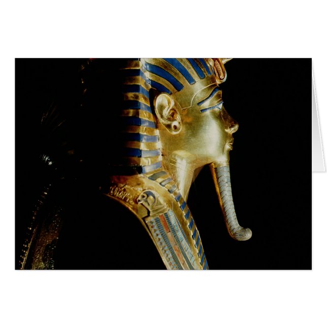 Goud masker van Tutankhamun (Voorkant Horizontaal)