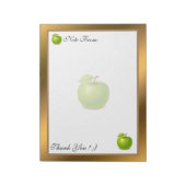 Goud Matig fruit Voeg Jouw tekst toe Notitieblok (Gedraaid)