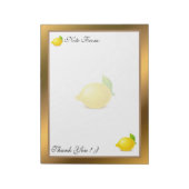 Goud Matig fruit Voeg Jouw tekst toe Notitieblok (Gedraaid)