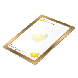 Goud Matig fruit Voeg Jouw tekst toe Notitieblok