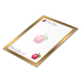 Goud Matig fruit Voeg Jouw tekst toe Notitieblok