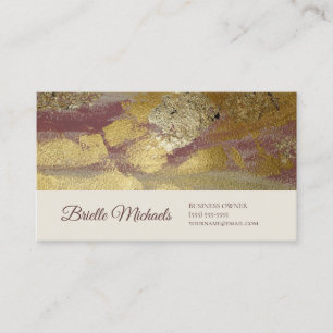 Goud Mauve Abstracte Textuur Visitekaartje
