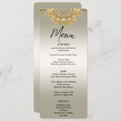 Goud  menu (Voorkant / Achterkant)