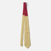 Goud met Bourgogne Knot Contrast Stropdas (Achterkant)