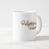 Goud met hoge favoriet extra grote mok (Voorkant rechts)