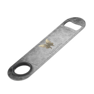 Goud met juwelen versierde vlinder speed flessenopener