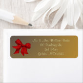 Goud met Red Bow Etiket (Insitu)