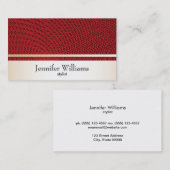 Goud met rood guillochepatroon visitekaartje (Voorkant / Achterkant)