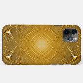 Goud metaal abstract geometrisch patroon Case-Mate iPhone case (Achterkant (horizontaal))