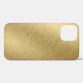 Goud metaal geborsteld ondergrond of textureabstra Case-Mate iPhone case (Achterkant (horizontaal))