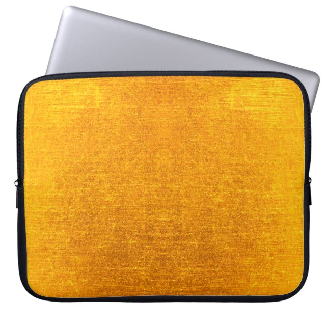 Goud metaal geborsteld ondergrond of textuur van b laptop sleeve (Voorkant)