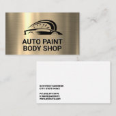 Goud Metaal | Gestileerd Auto Logo  Visitekaartje (Voorkant / Achterkant)