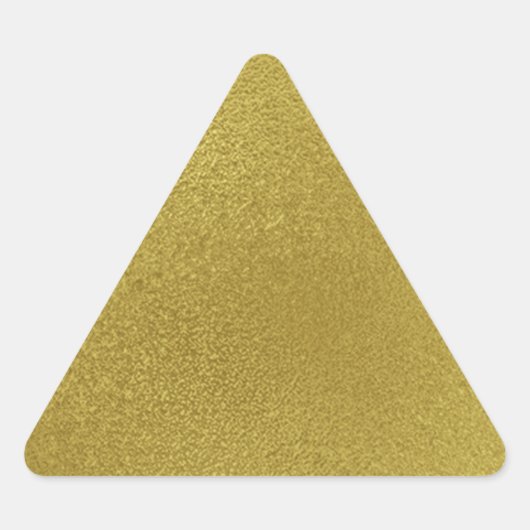 Goud Metaal Patroon Driehoek Sticker (Voorkant)