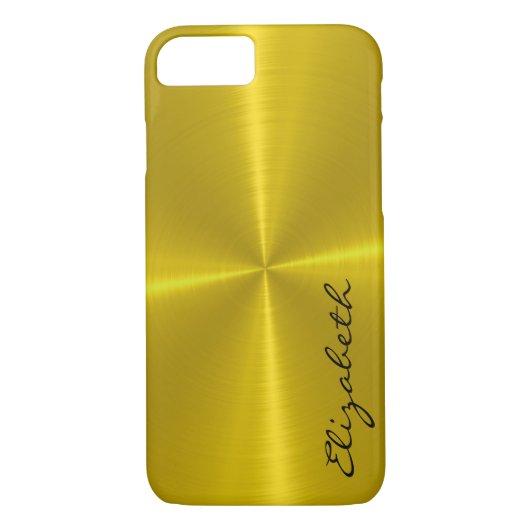 Goud metaal Roestvrij staal Metaalkijk Case-Mate iPhone Case (Achterkant)