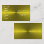 Goud metaal visitekaartje (Voorkant / Achterkant)