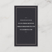 Goud metaalgereedschap | Lederen met titularis Visitekaartje (Achterkant)