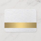 Goud metaalstrips / monogram / textuur visitekaartje (Achterkant)