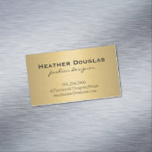 Goud Metallic Lux Magnetisch Visitekaartje (Voorbeeld)